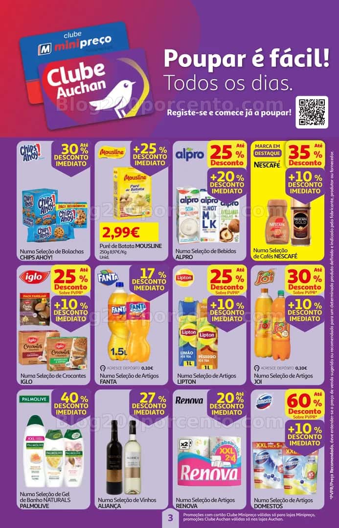 Antevisão Folheto MINIPREÇO - AUCHAN Promoções de 23 a 29 abril